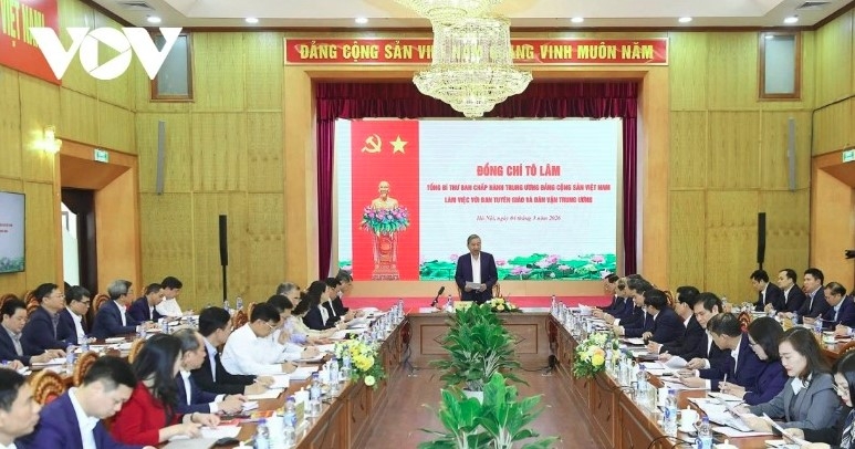 Party leader To Lam: Political and ideological work must lead the way